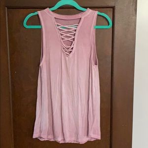 AE soft & sexy lace up tank